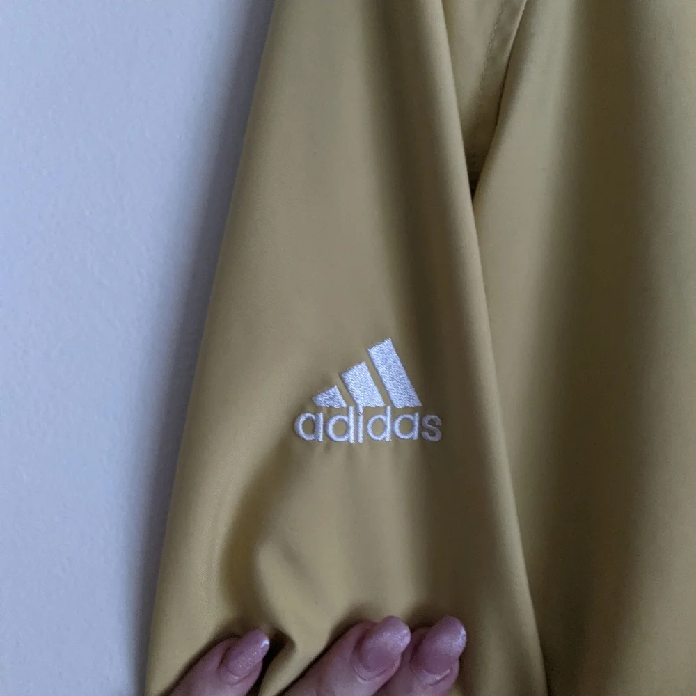 Adidas Wind Shirt Men's Yellow Climaproof Pullover Jacket Windbreaker L